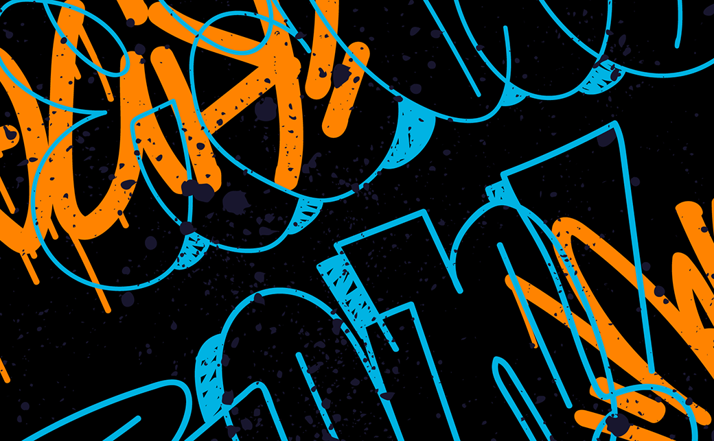 Graphic of graffiti