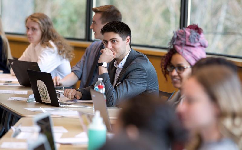 Students at Model UN event