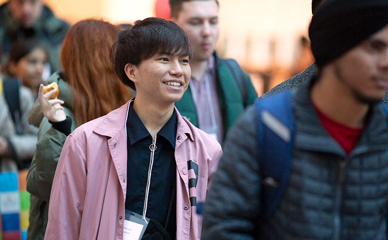 Student at the New International Student Orientation